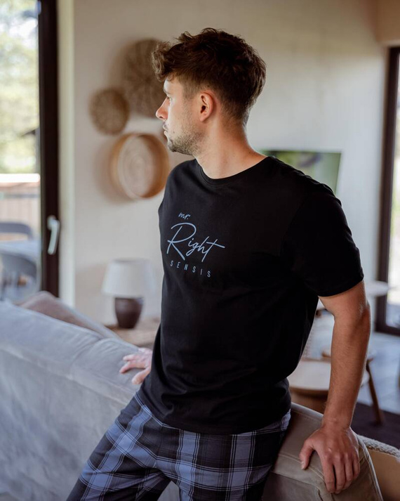 Sensis Victor Pijama de hombre - negro