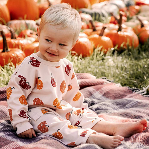 Eevi Pijama de Halloween para niños - crudo, calabazas, algodón, cómodo