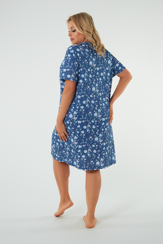 Camisón Agalia, manga corta Moda Italiana - estampado