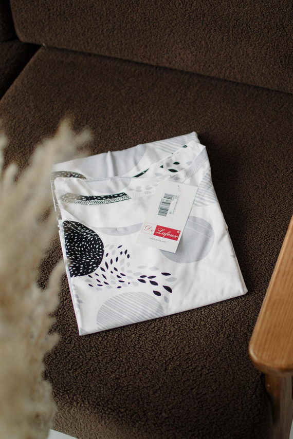 860 Camisón Amelia De Lafense - manga corta, viscosa suave - gris