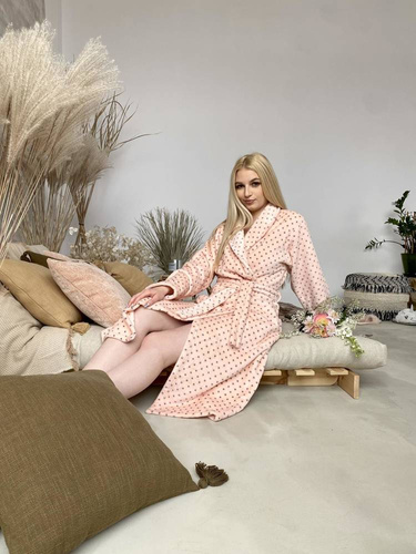 548 Albornoz largo de mujer Melanie Forex - Salmón