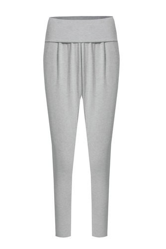 Gris Pantalones de mujer Italian Fashion- melange