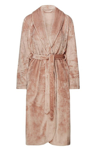 43595 Albornoz de mujer Dextra Henderson melocotón - suave, atado, por encima de la rodilla