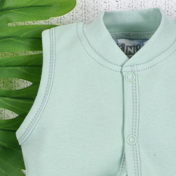 ABN-5575 Dino Explorer Chaleco Nini - algodón orgánico, cierre cómodo