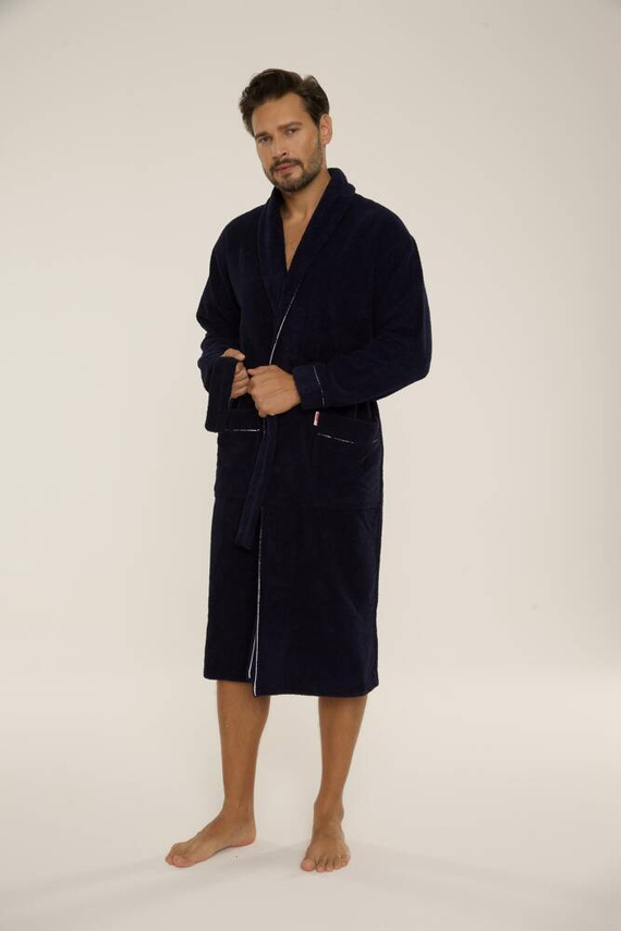 735 Bata de hombre Manuele De Lafense - azul marino