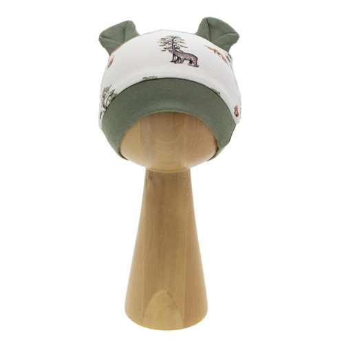 218054 Gorro de bebé Oso Yogui Nicol - algodón, estampado bosque