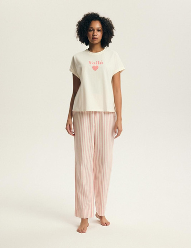 Pijama mujer Henderson Darlan 43707 – algodón, pantalón largo, estampado