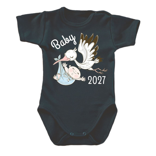 Body para bebé moocha BABY 2027 negro 100% algodón