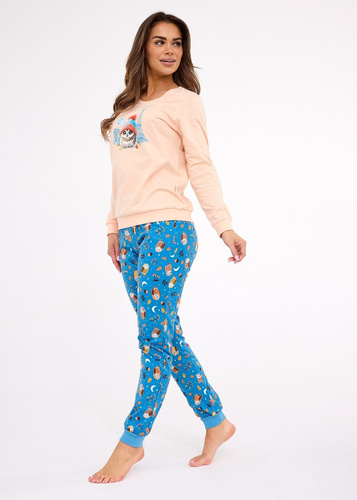 Pijama de señora 467/426 Paris - algodón, manga larga, estilo parisino
