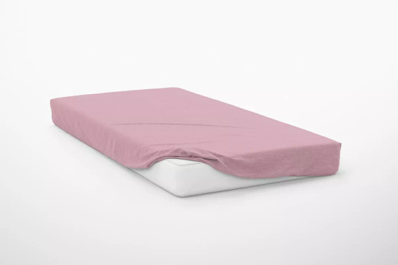 Sábana ajustable de microsatén Poly Detexpol lisa y práctica pastel pink