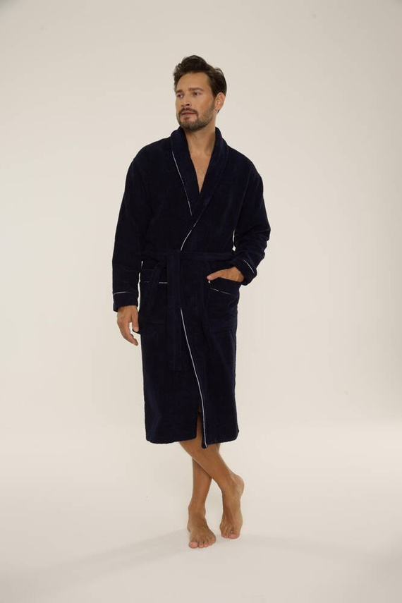 735 Bata de hombre Manuele De Lafense - azul marino