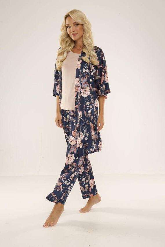 722 Lurdes Pijama de señora De Lafense - azul marino