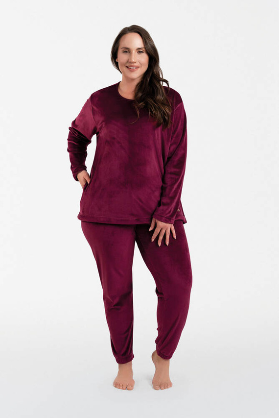 Conjunto Akara Ladies Moda Italiana - burdeos