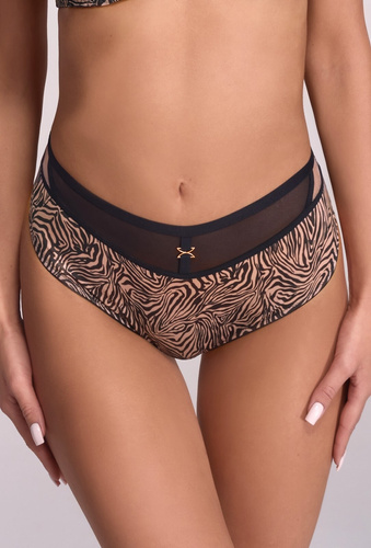 Braga Ava 2193 Tiger - sensual estampado de tigre y ribete de encaje