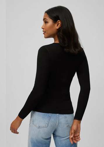 Camiseta térmica de mujer Ysabel Mora 70018 negro- cálida, transpirable, de encaje y manga larga