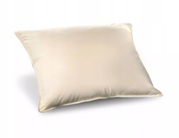 Almohada de plumas 0,7 kg AMW - relleno natural, funda 100% algodón, color crudo