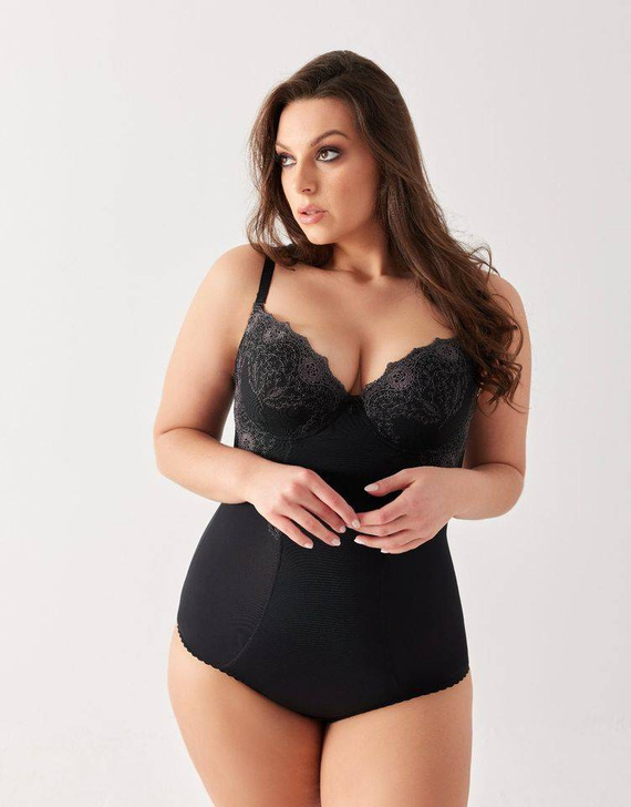 Gorsenia G 184 Livia Body con copas - negro