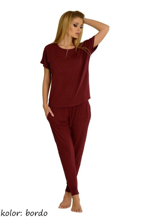 524 Paula Pijama de mujer De Lafense - granate