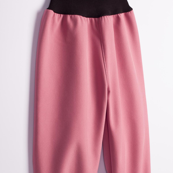 Nicol Pantalones 229050 softshell infantiles con forro polar, cintura alta, puños - rosa polvo