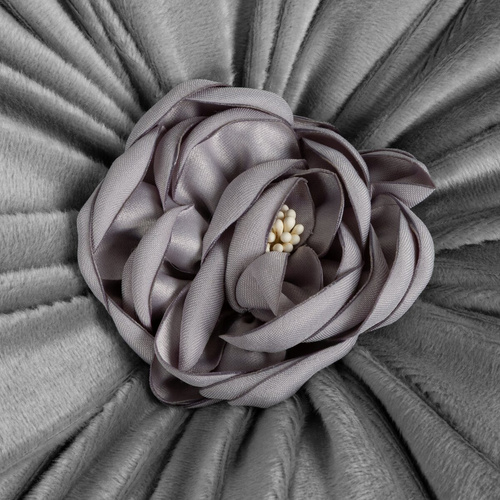 Cojín decorativo Flores Eurofirany flor Ø40 cm silver