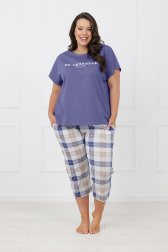 Pijama mujer Rima Italian Fashion 100% algodón manga corta 3/4