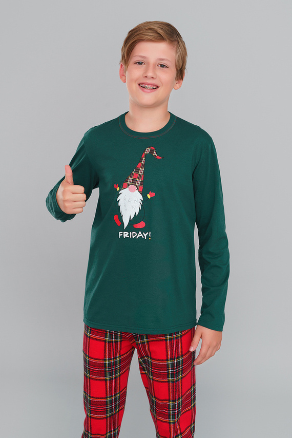 Narvik Pijama de niño Italian Fashion- rojo/estampado