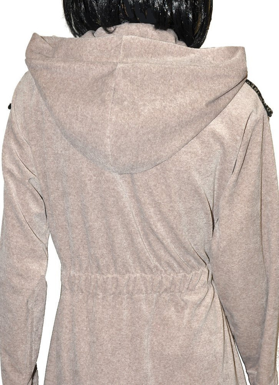 497 Macarena Bata corta de mujer Forex - beige melange