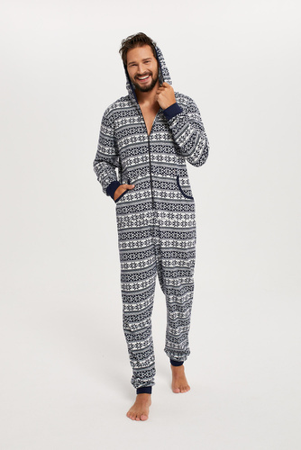 Mono Alaska Hombre Moda Italiana - azul marino