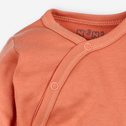 NINI ABN-3957/BPO Body cruzado naranja 100% algodón orgánico