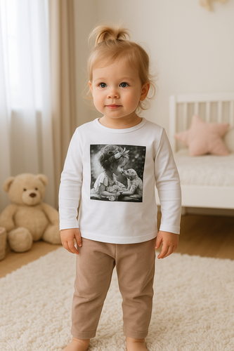Kiss Baby blusa Bambarillo blanco-jersey | Comodidad y estilo