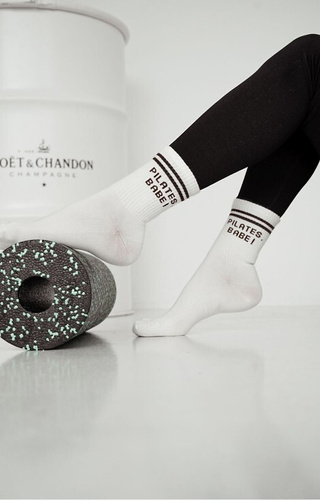 0200-189 Pilates Babe! Calcetines de mujer Milena ecru - algodón