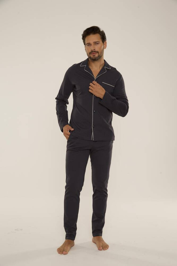 729 Norberto Pijama de hombre De Lafense - grafito