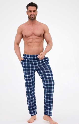 691/61 Pantalón de pijama Cornette hombre - largo, a cuadros, algodón