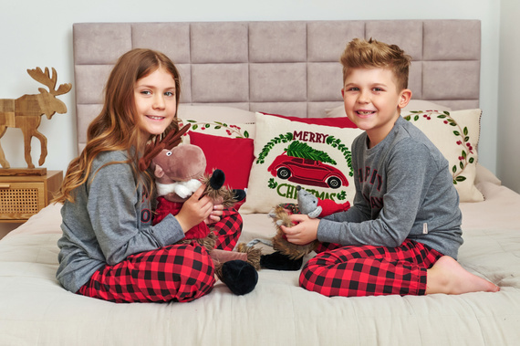 7345 Pijama para niños Gris Oscuro Doctor Nap - 100% algodón