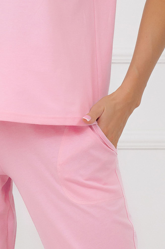 Pijama mujer Sensual Italian Fashion algodón 3/4 encaje  