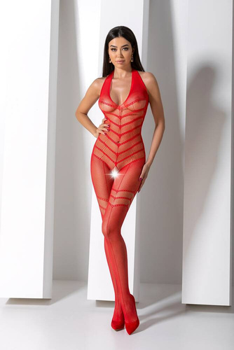 BS100 Bodystocking Rojo pasión