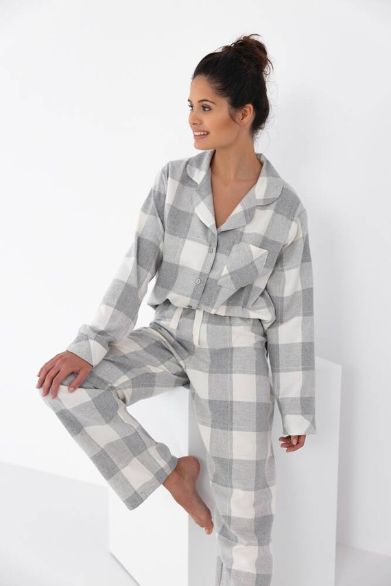 Sensis Evie Pijama de mujer - gris-crema