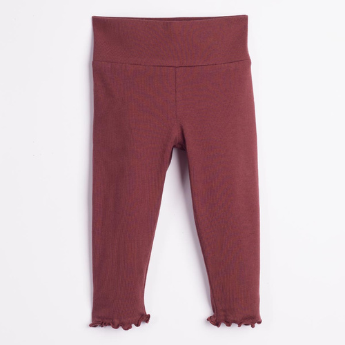 226203 Nicol HANIA Leggings de algodón para bebé color marrón oscuro