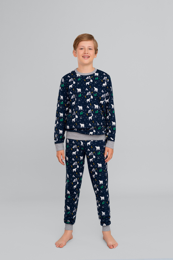 Pijama Sid Niños Moda Italiana- estampado burdeos