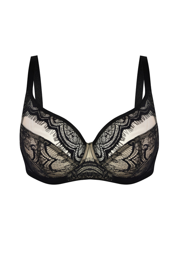 Mediolano Exclusive Soft 19257 Sujetador suave negro de encaje