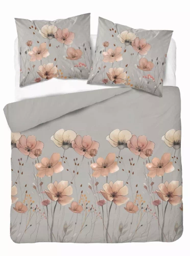 5493 A Detexpol Satin Stories gris | 100% algodón, tejido de raso, cremallera, caja de regalo