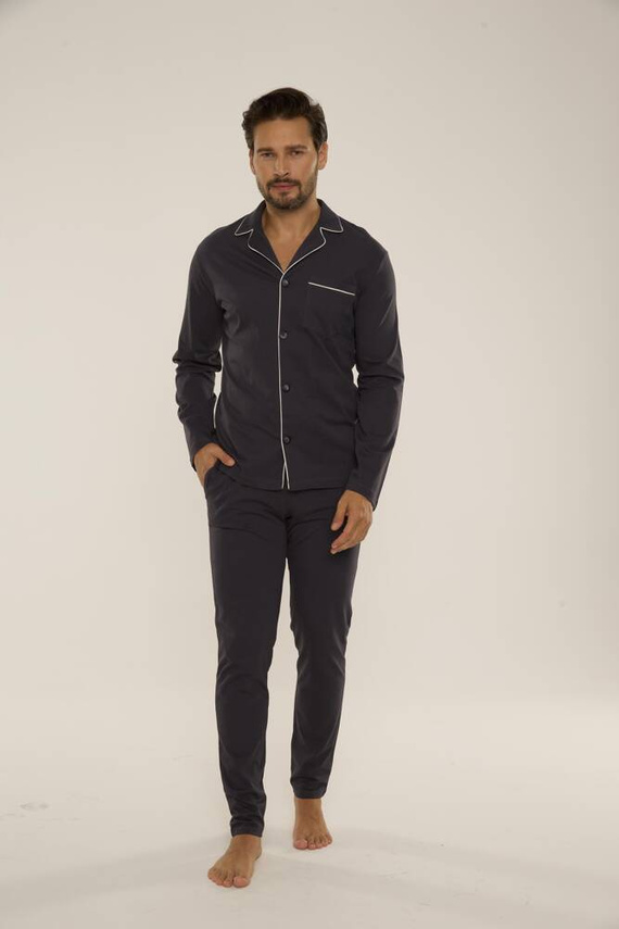 729 Norberto Pijama de hombre De Lafense - grafito