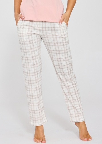 Pantalón pijama mujer 690/50 Cornette 100% algodón ecru