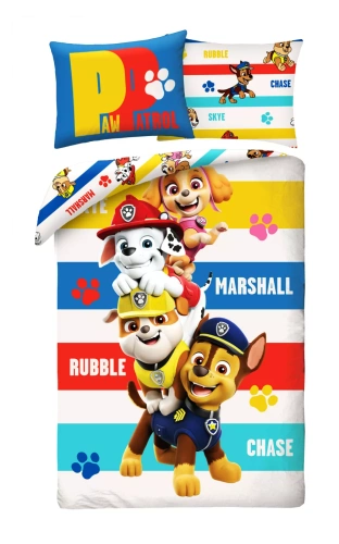 Psi Patrol Kids 12 ropa de cama de algodón Halantex - 100% algodón, cremallera, peso 115 g/m²