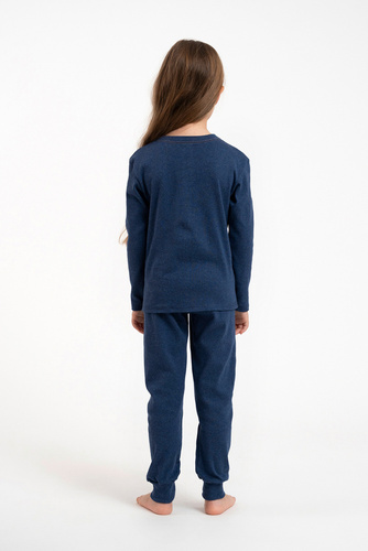 Lita Pijama de niña Italian Fashion - azul marino