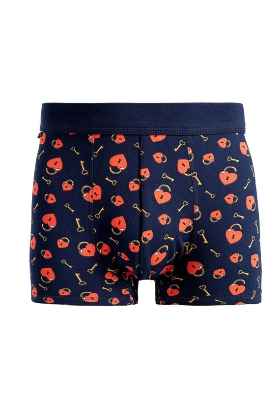 Calzoncillos bóxer Moraj MBX600-366 'Love Stock' para hombre - Algodón de primera calidad, Azul marino, Regalo en tarro de cristal