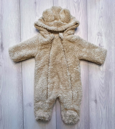 Mono MIŚ Mamatti KL012 Beige de algodón doble capa con pies