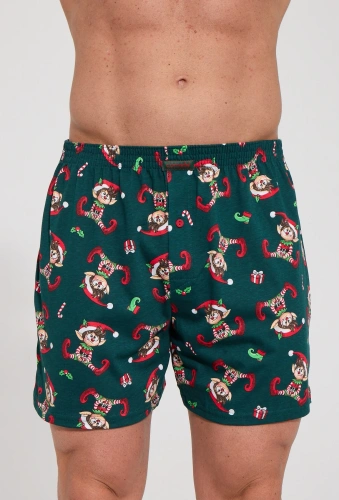 Bóxer para hombre Cornette 016/27 Elf 3 unidades sueltas de algodón navideñas
