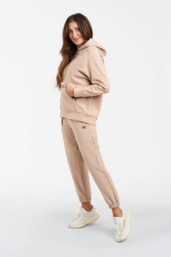 Viva Pantalones de chándal de moda para mujer - beige