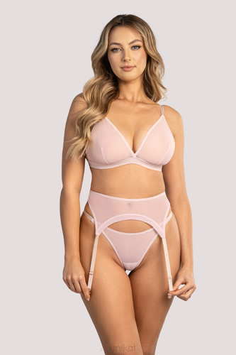 Tanga de mujer Mia Unikat beige - tul, elegante, cómodo
